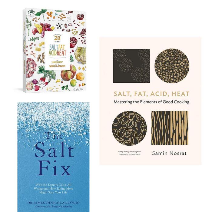 Mastering The Elements Of Good Cooking [Hardcover], Salt Fat Acid Heat A Collection of 20 Prints, The Salt Fix Collection 3 Books Set