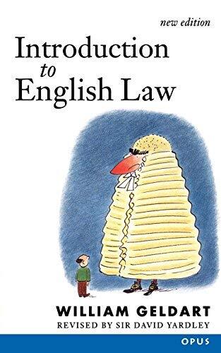 Introduction to English Law: (Originally Elements of English Law)