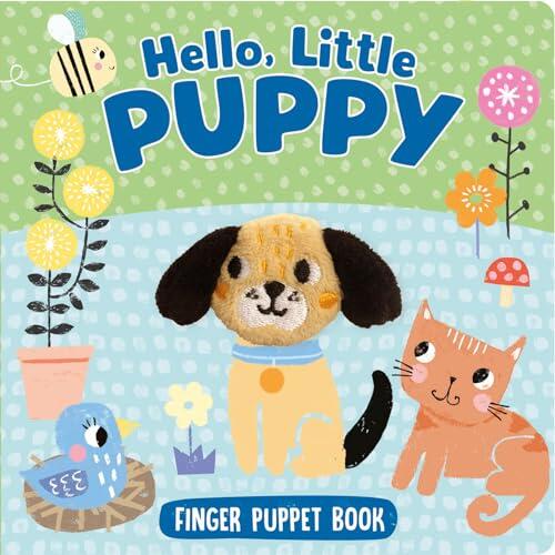 Hello, Little Puppy – Colorful Finger Puppet Book, Suitable for All Ages – Interactive Colorful and Rhyming Puppet Board Book