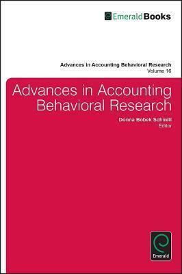 Advances in Accounting Behavioral Research,