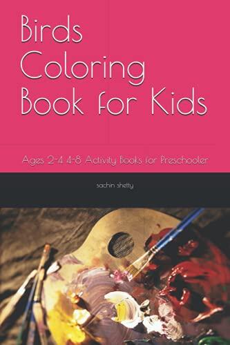 Birds Coloring Book for Kids: Ages 2-4