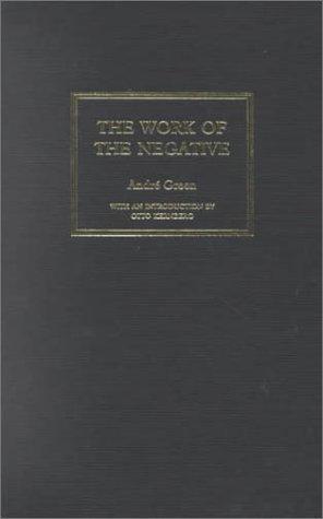 The Work of the Negative