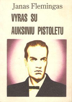 Vyras su auksiniu pistoletu
