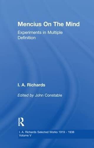 Mencius On The Mind V 5: Experiments in Multiple Definition