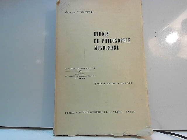 études de philosophie musulmane