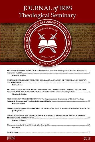 Journal of IRBS Theological Seminary (2018)