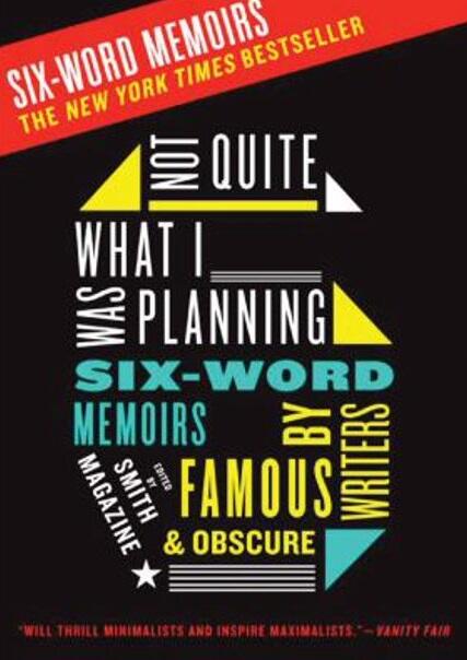 Not Quite What I Was Planning: Six-Word Memoirs by Writers Famous and Obscure