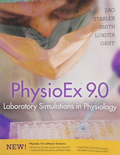 Physioex 9.0 Laboratory Simulations in Physiology W/CD