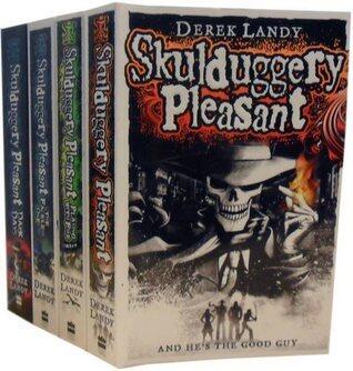 Skulduggery Pleasant #1-4: Skulduggery Pleasant, Playing with Fire, The Faceless Ones, Dark Days