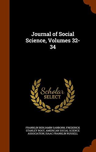 Journal of Social Science, Volumes 32-34