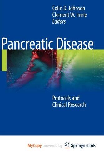 Pancreatic Disease: Protocols and Clinical Research