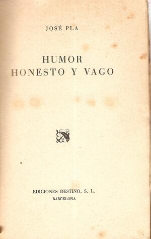 Humor honesto y vago
