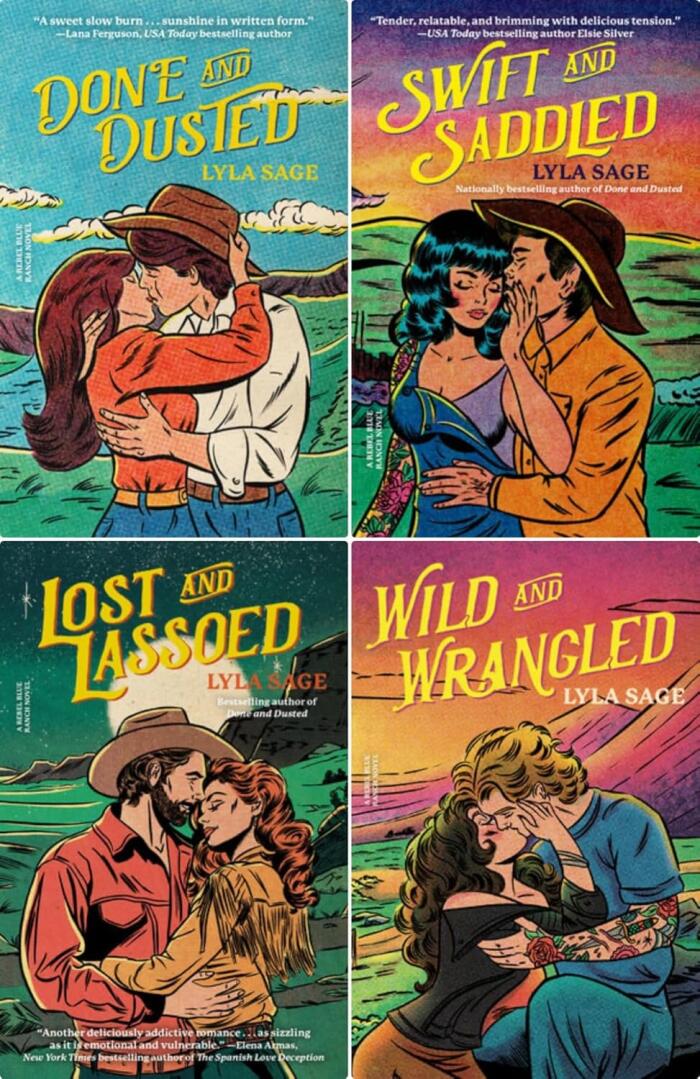 Rebel Blue Ranch Series 4 books Set