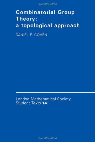 Combinatorial Group Theory (A Topological Approach)