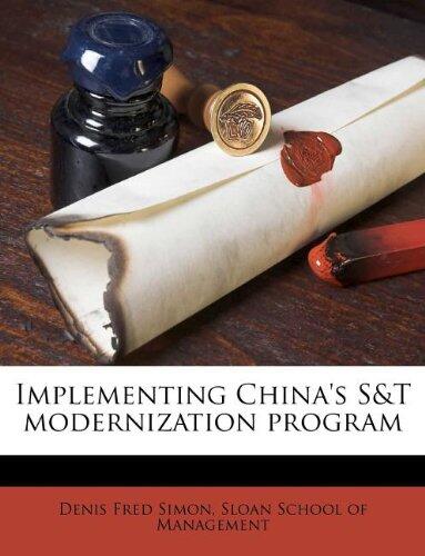Implementing China's S&T Modernization Program