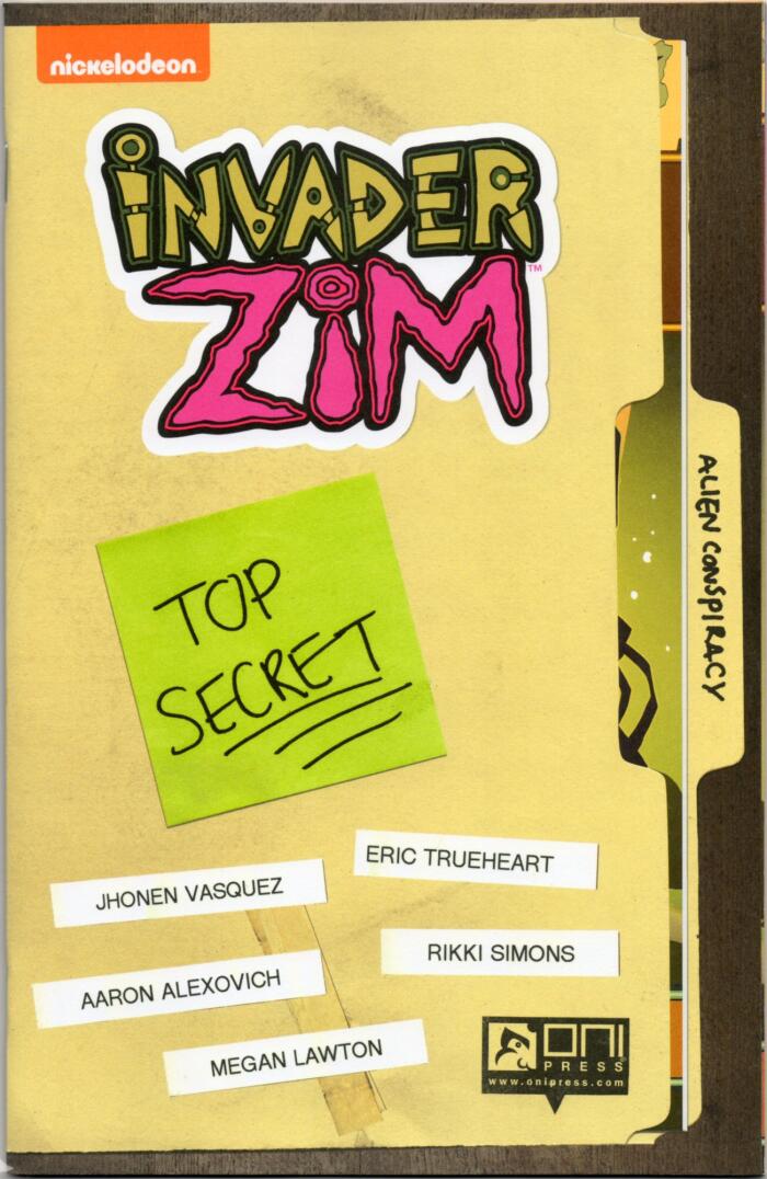 Invader Zim #0 SDCC 2015 Exclusive "Top Secret" File Folder Variant