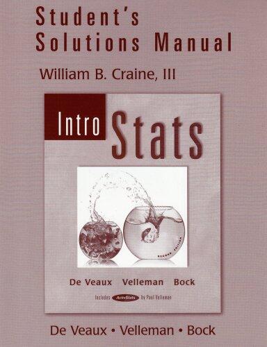 Student Solutions Manual for Intro Stats (2nd Edition)