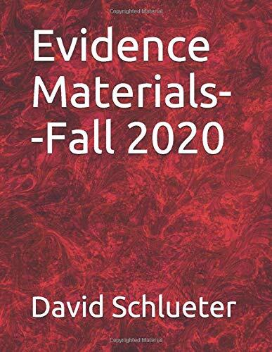 Evidence Materials--Fall 2020