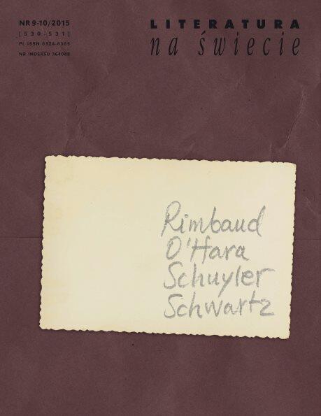 Literatura na Świecie, nr 9/10 2015