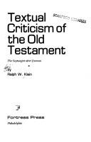 Textual Criticism of the Old Testament: From the Septuagint to Qumran