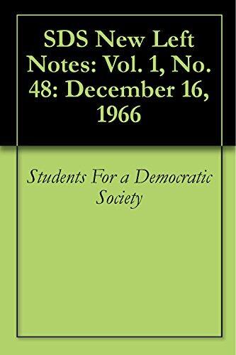 SDS New Left Notes: Vol. 1, No. 48: December 16, 1966