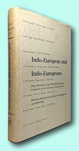 Rare George Cardona: Indo-European and Indo-Europeans Papers Presented (1st Edition, 1970)