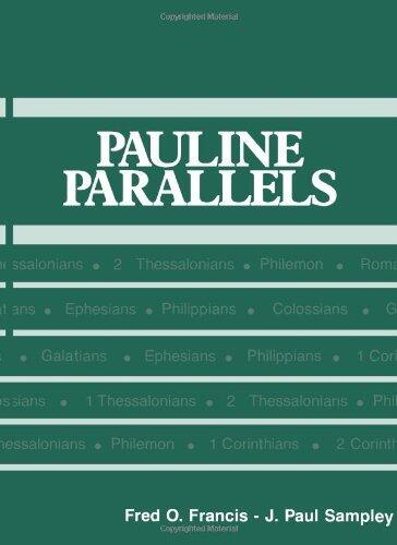 Pauline Parallels (Foundations & Facets: New Testament Series)