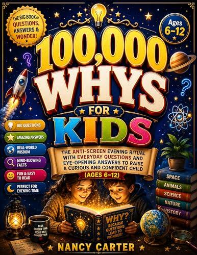 100000 Whys for Kids: The Anti-Screen Evening Ritual With Everyday Questions and Eye-Opening Answers to Raise a Curious and Confident Child