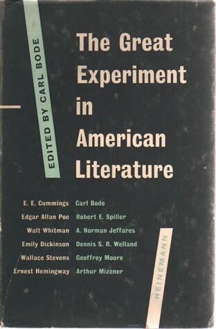 The Great Experiment in American Literature