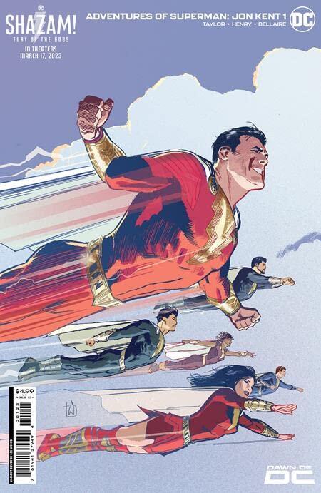 Adventures of Superman Jon Kent #1 CVR G Weeks Shazam Fury of the Gods Movie Card Stock Var