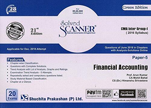 Solved Scanner CMA Inter Group-I (2016 Syllabus) Paper-5 Financial Accounting