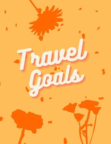 Funky Orange Floral Travel Journal