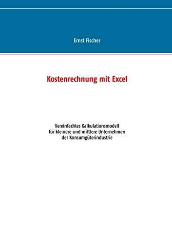 Kostenrechnung Mit Excel
