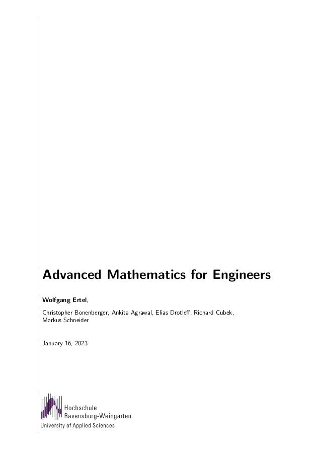 Advanced Mathematics for Engineers