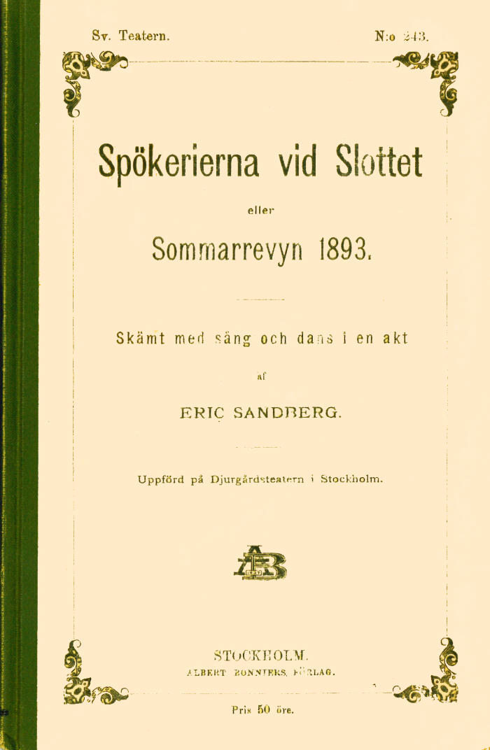 Spökerierna vid Slottet: Sommarrevyn 1893