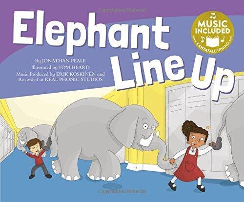 Elephants Line Up