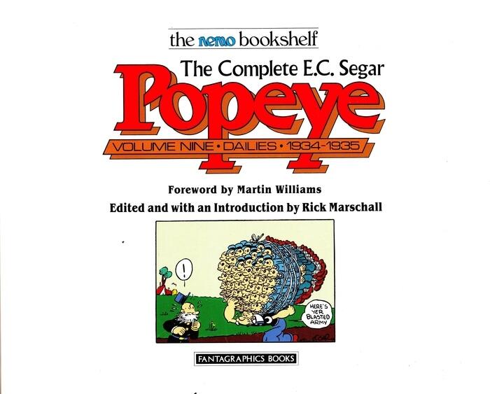The Complete E.C. Segar Popeye Volume 9: Dailies - 1934-1935
