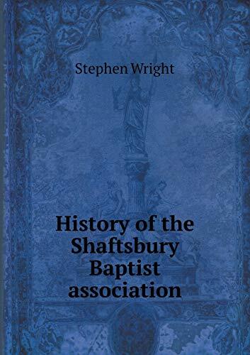 History of the Shaftsbury Baptist association