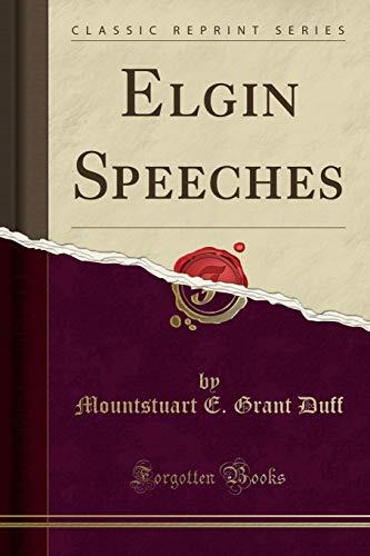Elgin Speeches