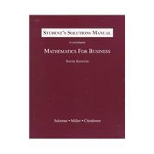 Mathematics for Business