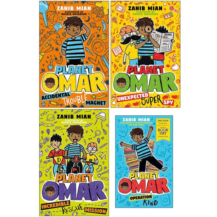 Planet Omar Series 4 Books Collection Set By Zanib Mian