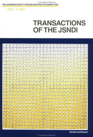 Transactions of the JSNDI, Volume 4