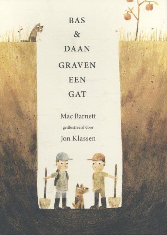 Bas en Daan graven een gat