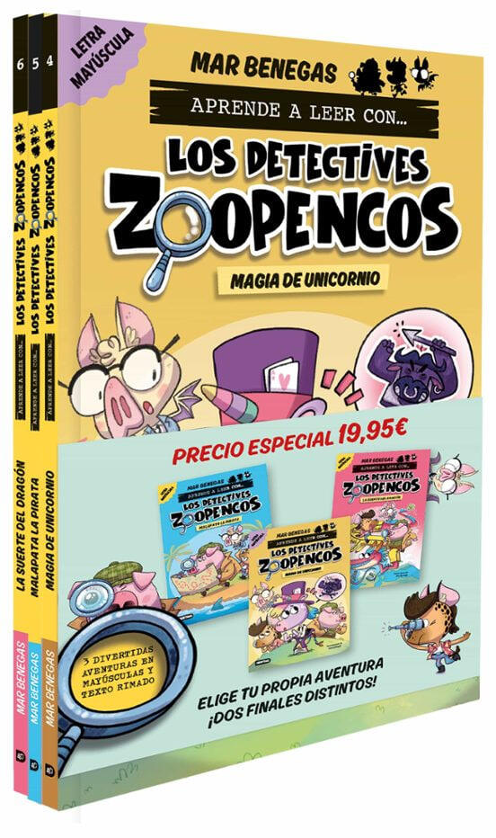 Aprende a leer con... Los detectives zoopencos! Pack simple 4-6