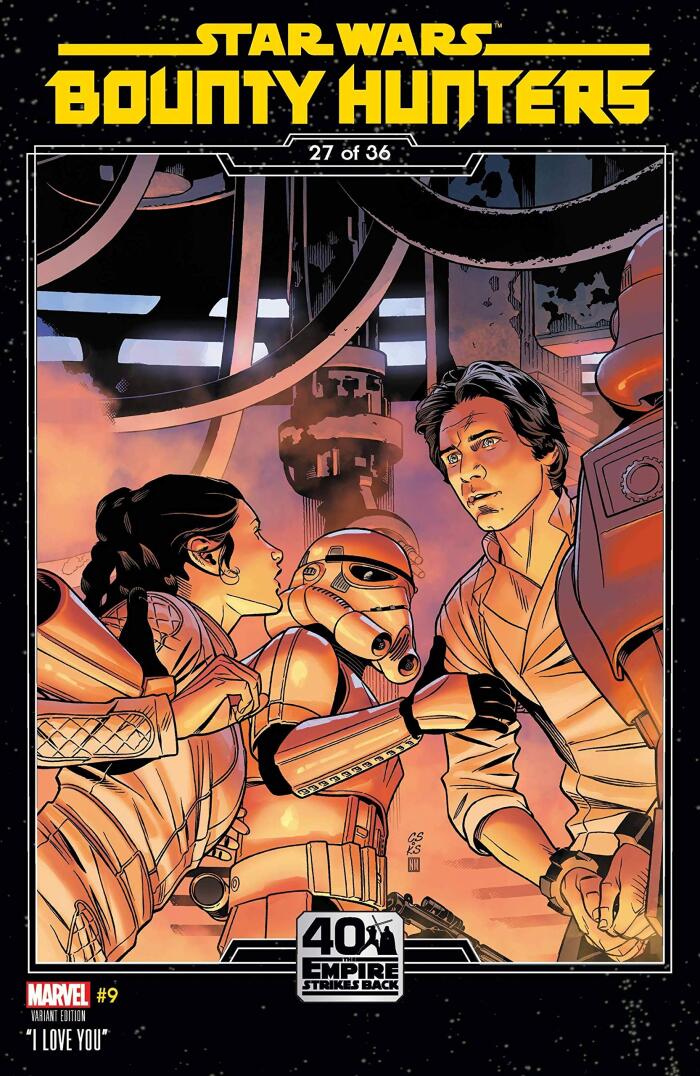 STAR WARS BOUNTY HUNTERS #9 SPROUSE EMPIRE STRIKES BACK VAR
