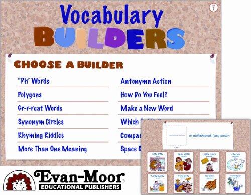 Vocabulary Builders Interactive App, Grades K-1