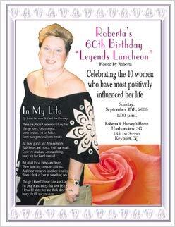 60th Birthday B/W