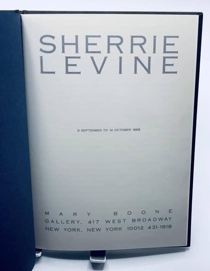 Sherrie Levine: 9 September to 14 October 1989