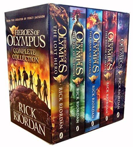Heroes of Olympus Complete Collection 5 Books Box Set -The Lost Hero/The Son of Neptune/The Mark of Athena/The Blood of Olympus by Rick Riordan