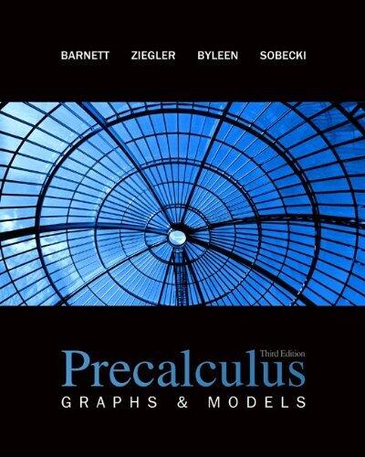 Precalculus: Graphs & Models with ALEKS User Guide & Access Code 1 Semester